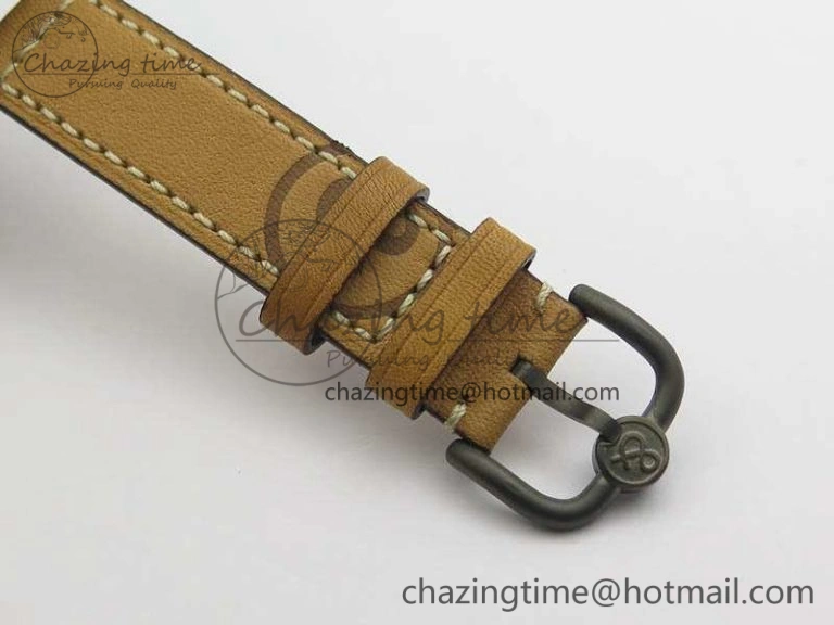Seasonal WW1-92 Heritage 1:1 Best Edition Black Dial On Brown Leather Strap MIYOTA 5220