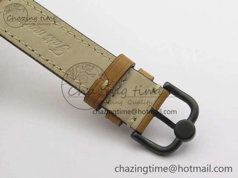 Seasonal WW1-92 Heritage 1:1 Best Edition Black Dial On Brown Leather Strap MIYOTA 5220