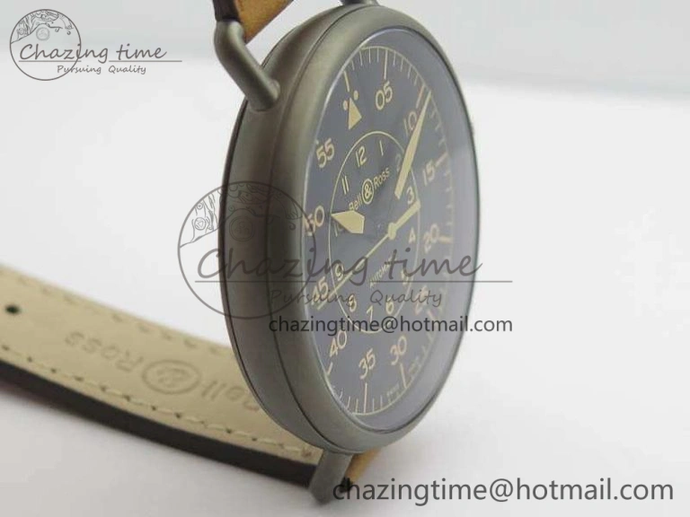 Seasonal WW1-92 Heritage 1:1 Best Edition Black Dial On Brown Leather Strap MIYOTA 5220