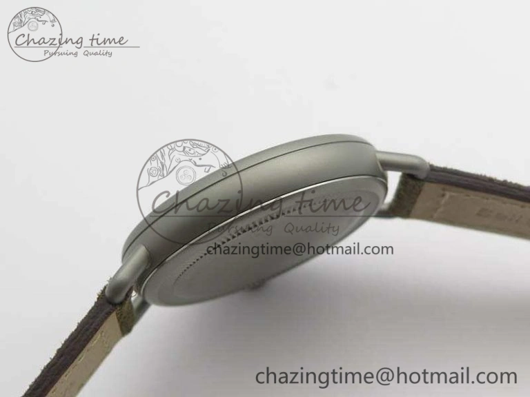 WW1-92 Military 1:1 Best Edition Black Dial On Brown Leather Strap MIYOTA Stretchable 5214