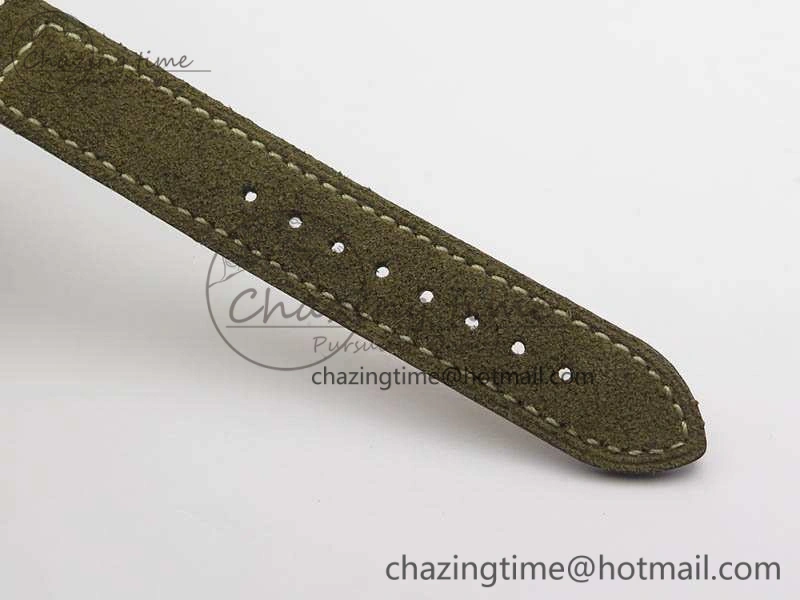 WW1-92 Military 1:1 Best Edition Black Dial On Brown Leather Strap MIYOTA Stretchable 5214