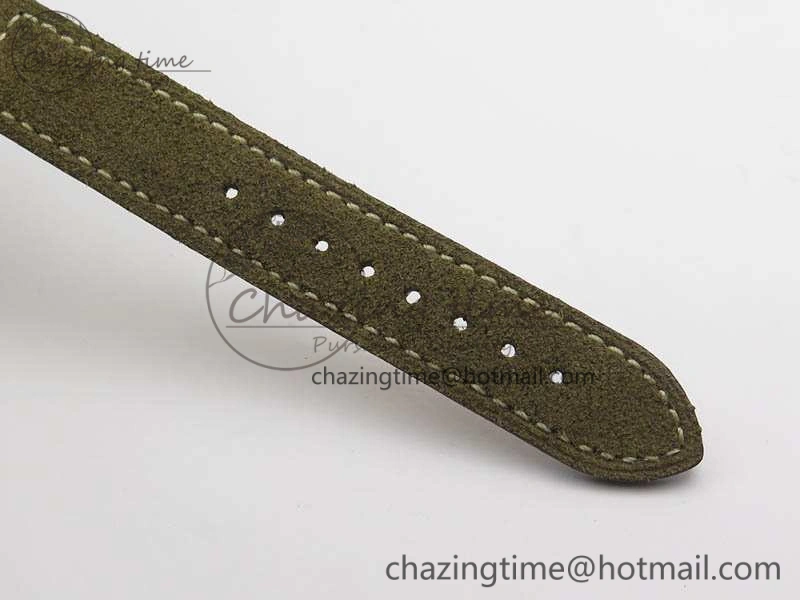 WW1-92 Military 1:1 Best Edition Black Dial On Brown Leather Strap MIYOTA Stretchable 5214