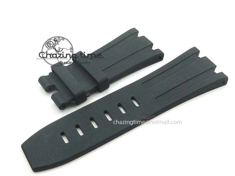 Chic XS Black Rubber Strap for Royal Oak Offshore Diver 4156