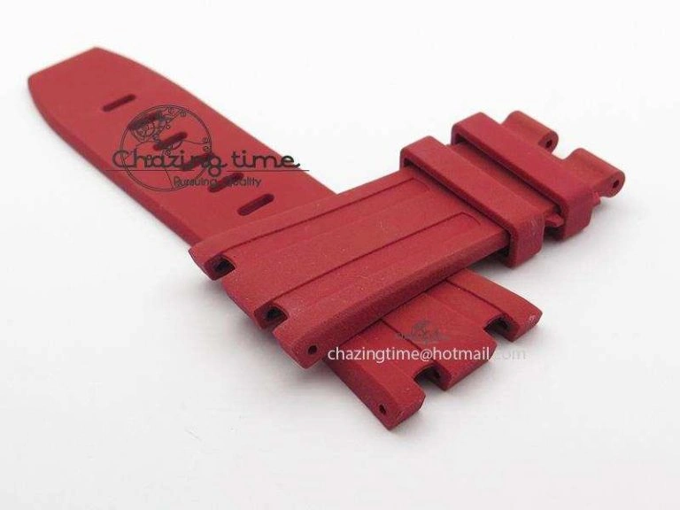 XS Red Strap For Royal Oak Offshore Diver TimelessDesign 4151