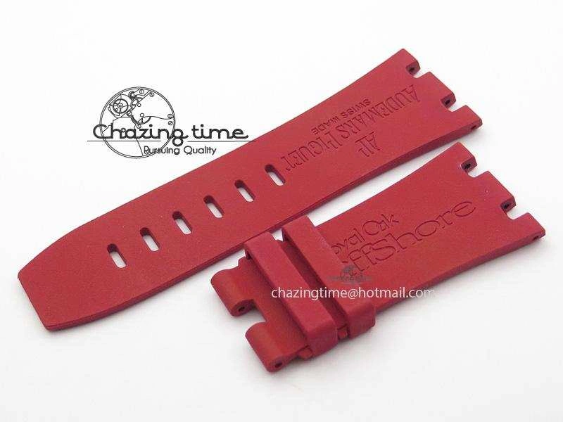 XS Red Strap For Royal Oak Offshore Diver TimelessDesign 4151