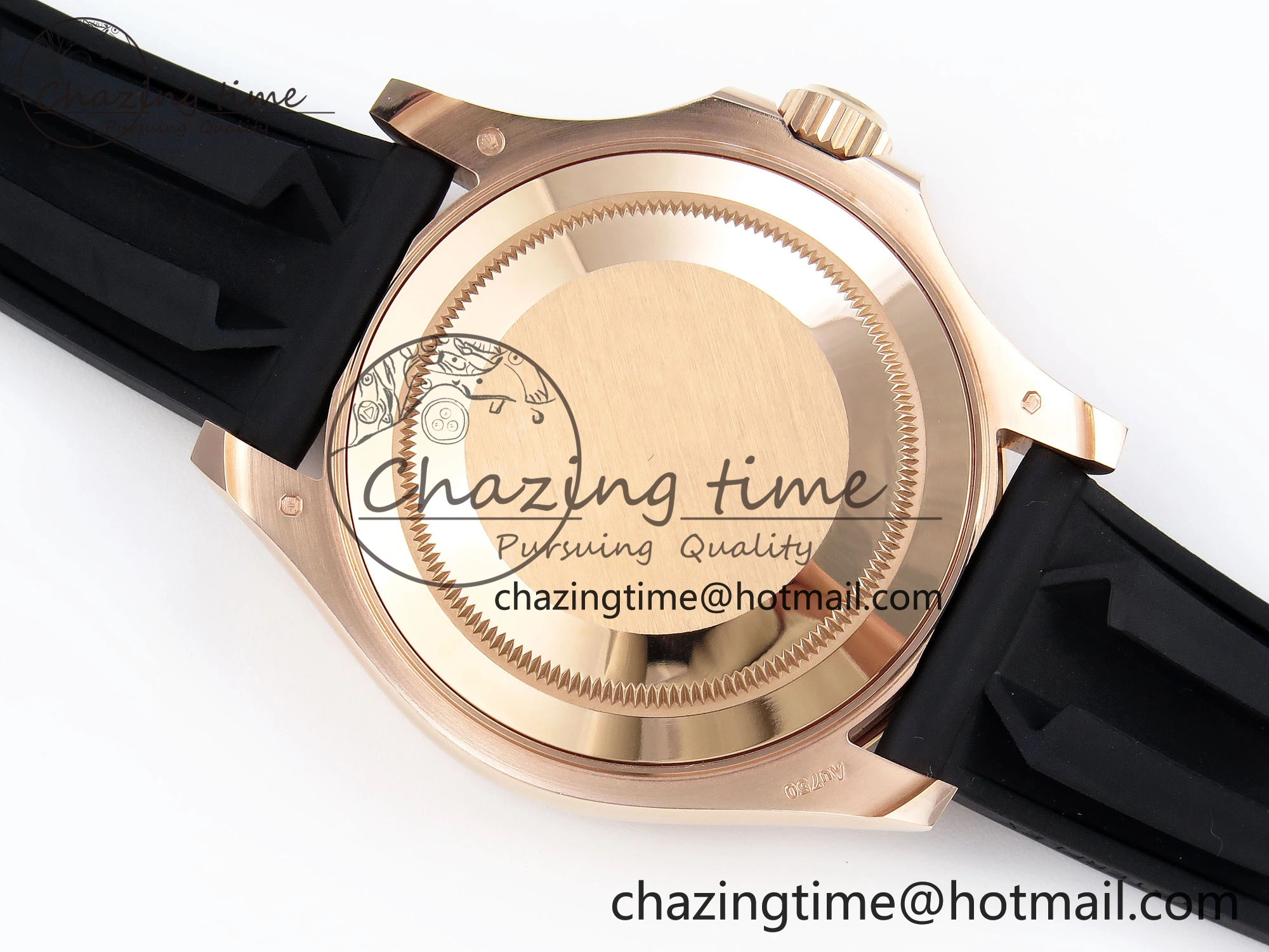 Lightweight YACHT-MASTER 126655 GAIN WEIGHT RG TUNGSTEN GOLD ARF 1:1 BEST EDITION BLACK CERAMIC BEZEL ON OYSTERFLEX RUBBER STRAP VS 1836