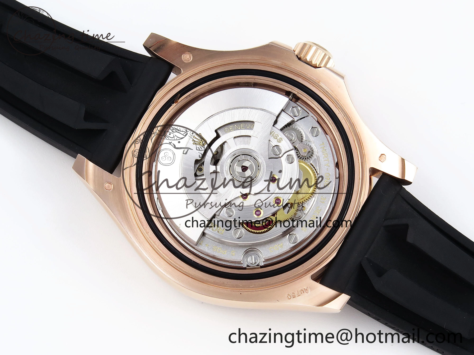 Lightweight YACHT-MASTER 126655 GAIN WEIGHT RG TUNGSTEN GOLD ARF 1:1 BEST EDITION BLACK CERAMIC BEZEL ON OYSTERFLEX RUBBER STRAP VS 1836