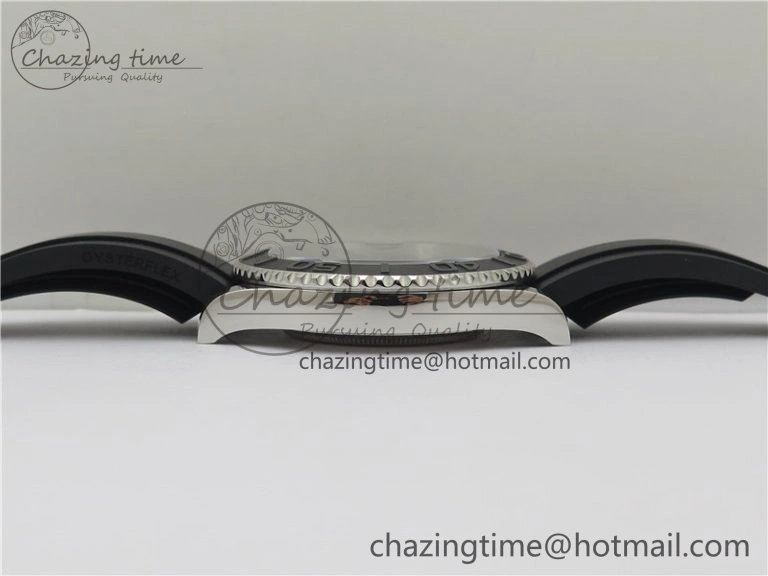 YACHT-MASTER 42MM 226659 3EF 1:1 BEST EDITION 3D BLACK CERAMIC BEZEL ON RUBBER STRAP VS SmartChoice 2501