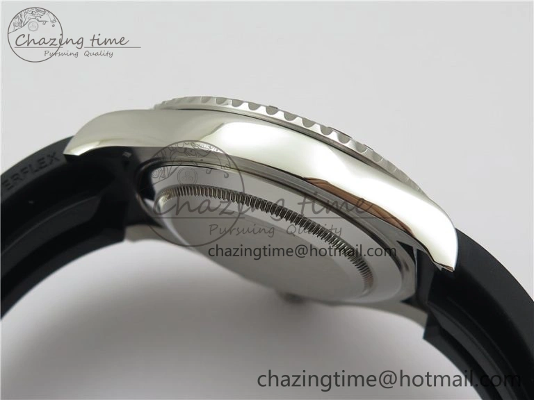 YACHT-MASTER 42MM 226659 3EF 1:1 BEST EDITION 3D BLACK CERAMIC BEZEL ON RUBBER STRAP VS SmartChoice 2501