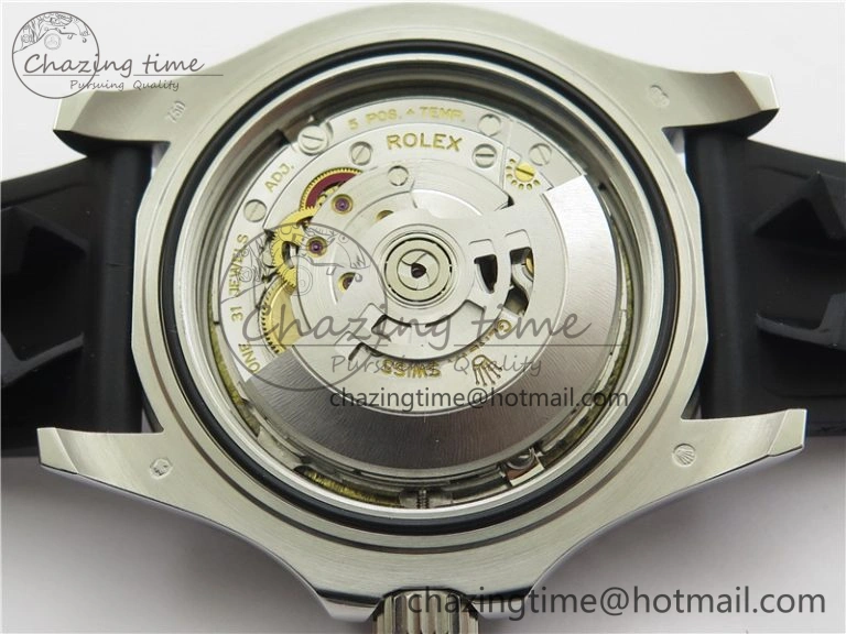 YACHT-MASTER 42MM 226659 3EF 1:1 BEST EDITION 3D BLACK CERAMIC BEZEL ON RUBBER STRAP VS SmartChoice 2501