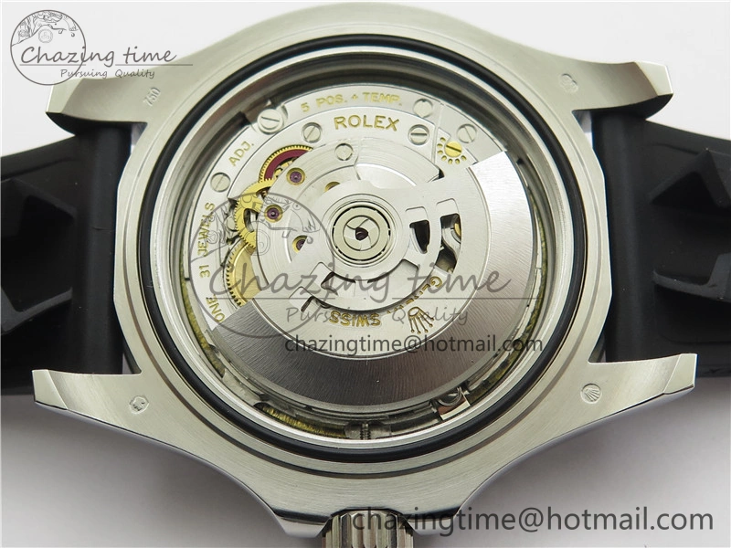 YACHT-MASTER 42MM 226659 3EF 1:1 BEST EDITION 3D BLACK CERAMIC BEZEL ON RUBBER STRAP VS SmartChoice 2501