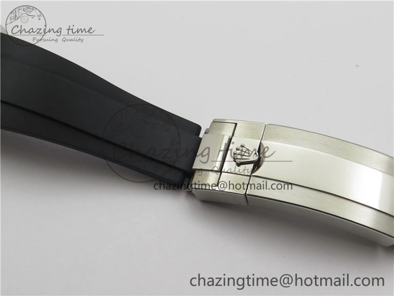 YACHT-MASTER 42MM 226659 3EF 1:1 BEST EDITION 3D BLACK CERAMIC BEZEL ON RUBBER STRAP VS SmartChoice 2501