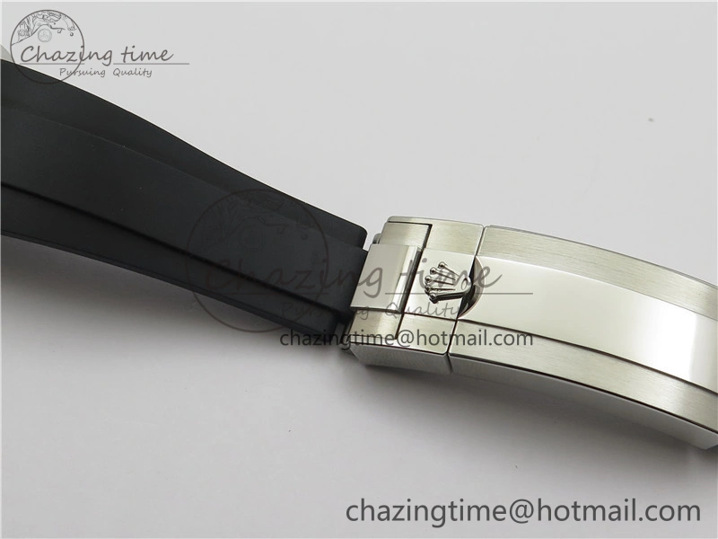 YACHT-MASTER 42MM 226659 3EF 1:1 BEST EDITION 3D BLACK CERAMIC BEZEL ON RUBBER STRAP VS SmartChoice 2501