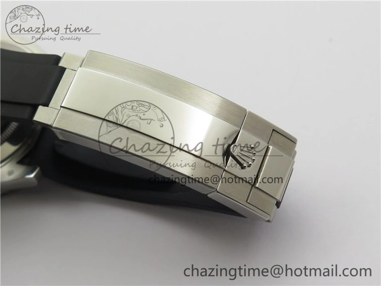 YACHT-MASTER 42MM 226659 3EF 1:1 BEST EDITION 3D BLACK CERAMIC BEZEL ON RUBBER STRAP VS SmartChoice 2501