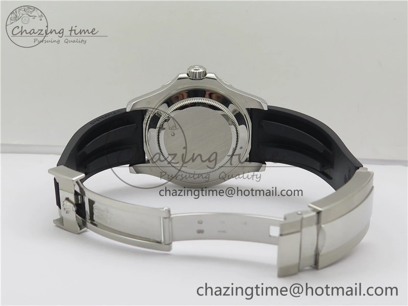 YACHT-MASTER 42MM 226659 3EF 1:1 BEST EDITION 3D BLACK CERAMIC BEZEL ON RUBBER STRAP VS SmartChoice 2501