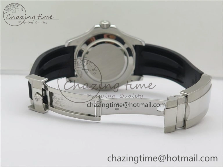 YACHT-MASTER 42MM 226659 3EF 1:1 BEST EDITION 3D BLACK CERAMIC BEZEL ON RUBBER STRAP VS SmartChoice 2501