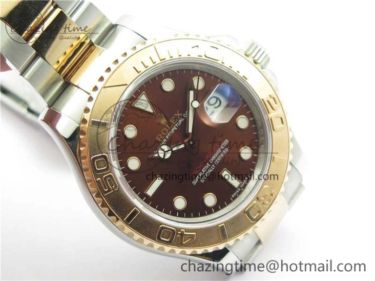 Yacht-Master 116621  BP Maker Best Edition Brown Dial on SS RG Bracelet SA EasyCare 2995