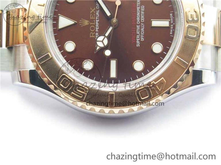 Yacht-Master 116621  BP Maker Best Edition Brown Dial on SS RG Bracelet SA EasyCare 2995