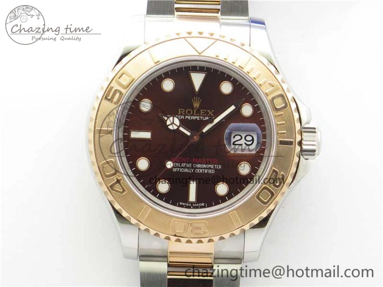 Yacht-Master 116621  BP Maker Best Edition Brown Dial on SS RG Bracelet SA EasyCare 2995