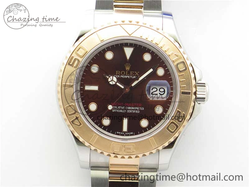 Yacht-Master 116621  BP Maker Best Edition Brown Dial on SS RG Bracelet SA EasyCare 2995