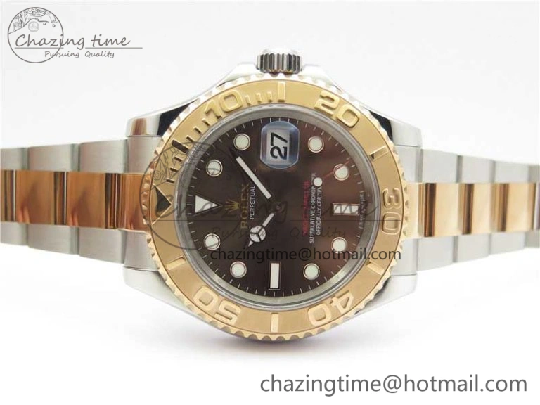 Yacht-Master 116621 ARF 1:1 Best Edition Brown Dial on SS RG Bracelet SH3135 V Classic 3062