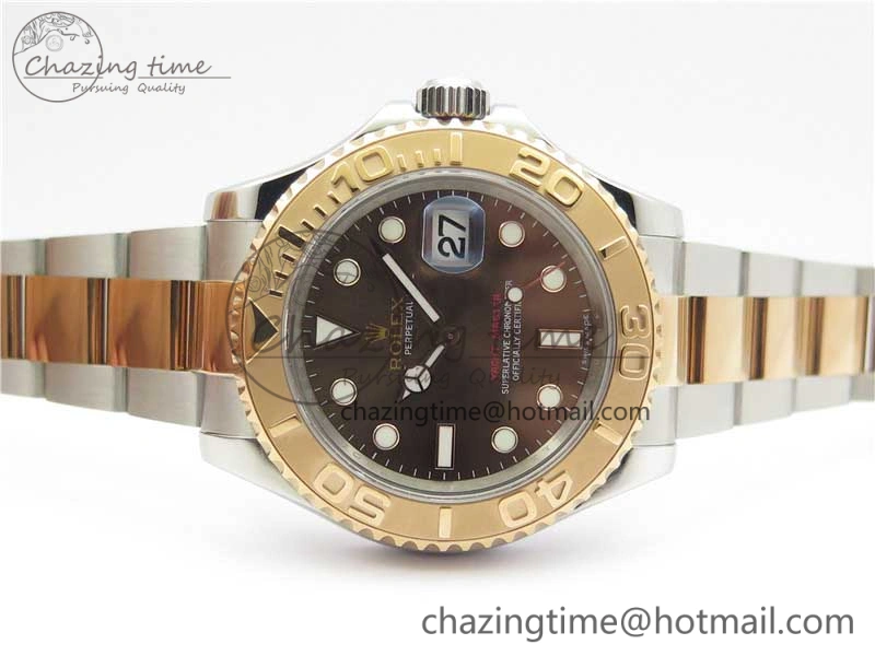 Yacht-Master 116621 ARF 1:1 Best Edition Brown Dial on SS RG Bracelet SH3135 V Classic 3062