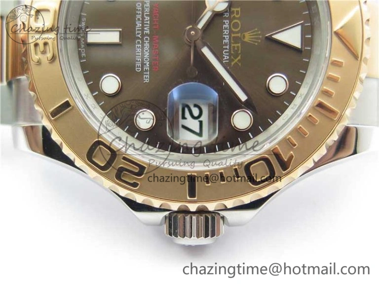 Yacht-Master 116621 ARF 1:1 Best Edition Brown Dial on SS RG Bracelet SH3135 V Classic 3062