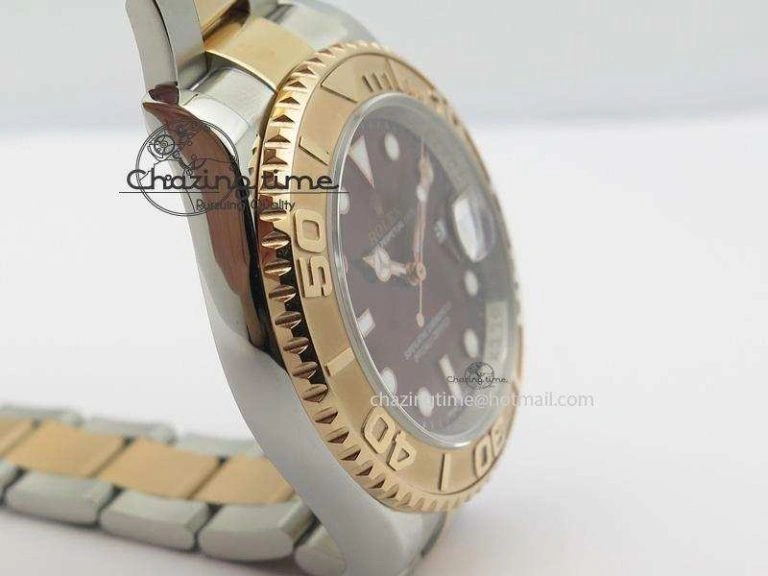 Durable Yacht-Master 116621 BP-Maker RG Bezel Brown Dial On SS RG Bracelet A 3963