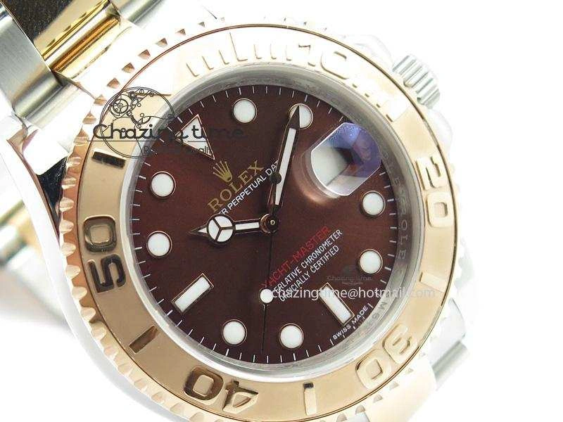 Durable Yacht-Master 116621 BP-Maker RG Bezel Brown Dial On SS RG Bracelet A 3963