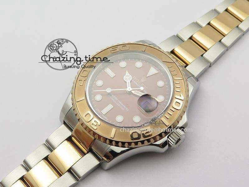 Durable Yacht-Master 116621 BP-Maker RG Bezel Brown Dial On SS RG Bracelet A 3963