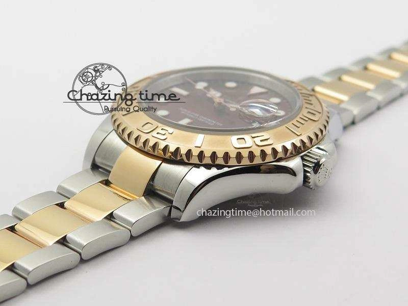 Durable Yacht-Master 116621 BP-Maker RG Bezel Brown Dial On SS RG Bracelet A 3963