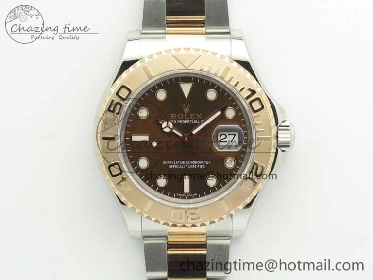 ComfortFit Yacht-Master 116621 SS RG VRF 1:1 Best Edition Brown Dial on SS Bracelet A 3396