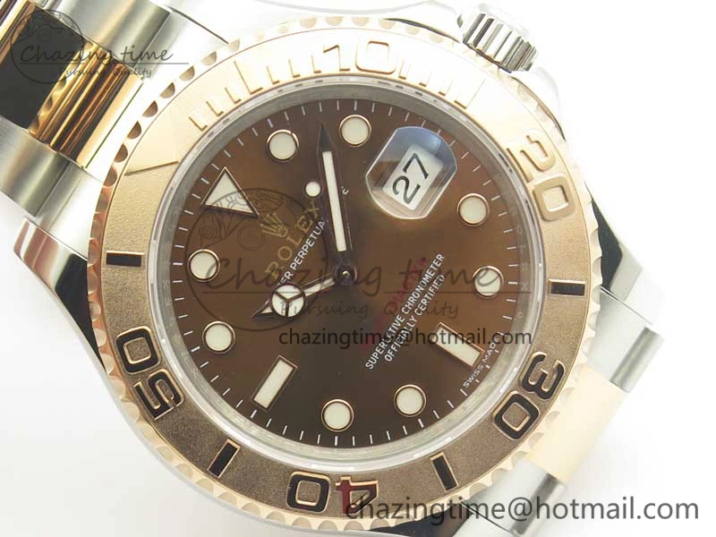 ComfortFit Yacht-Master 116621 SS RG VRF 1:1 Best Edition Brown Dial on SS Bracelet A 3396