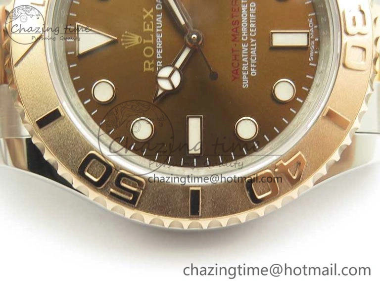 ComfortFit Yacht-Master 116621 SS RG VRF 1:1 Best Edition Brown Dial on SS Bracelet A 3396
