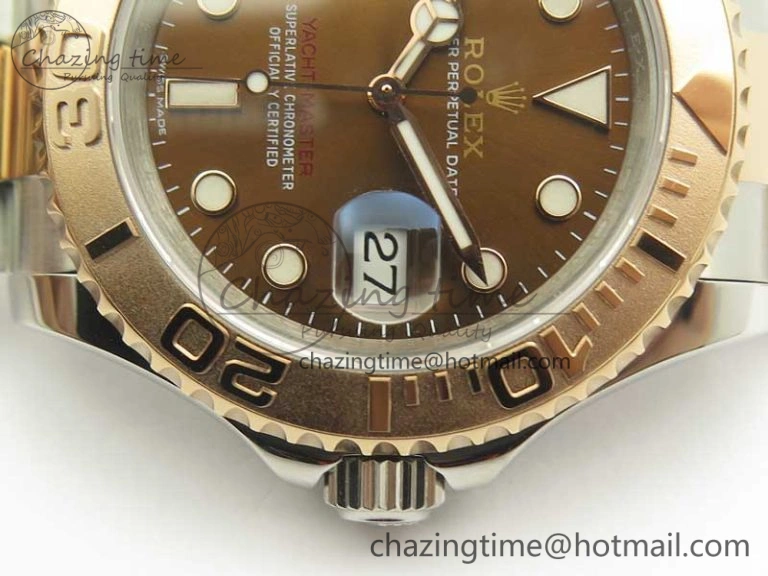 ComfortFit Yacht-Master 116621 SS RG VRF 1:1 Best Edition Brown Dial on SS Bracelet A 3396
