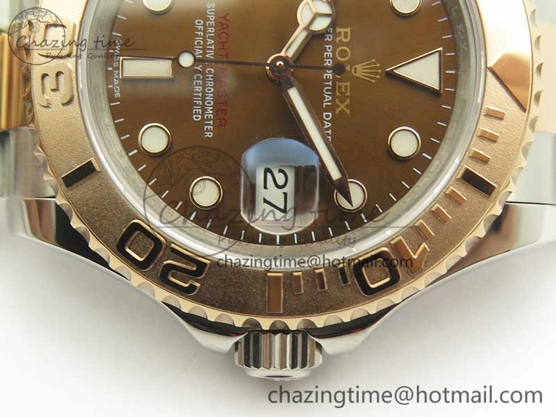 ComfortFit Yacht-Master 116621 SS RG VRF 1:1 Best Edition Brown Dial on SS Bracelet A 3396