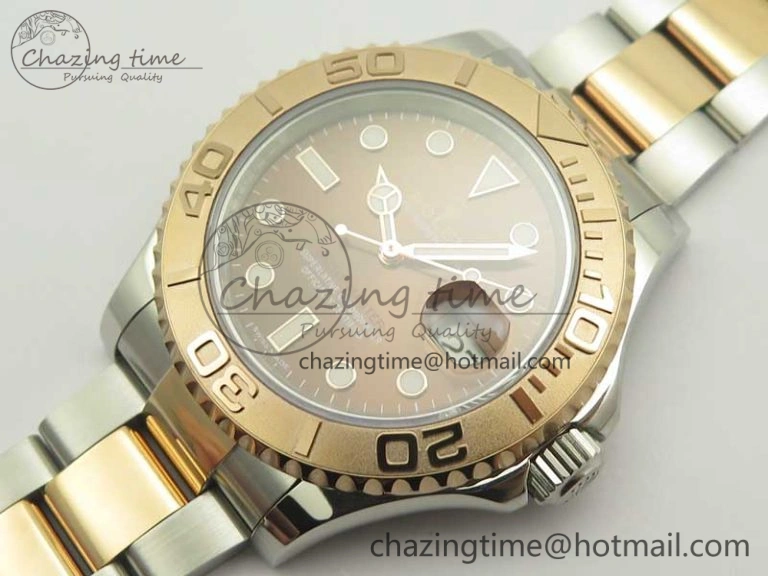 ComfortFit Yacht-Master 116621 SS RG VRF 1:1 Best Edition Brown Dial on SS Bracelet A 3396