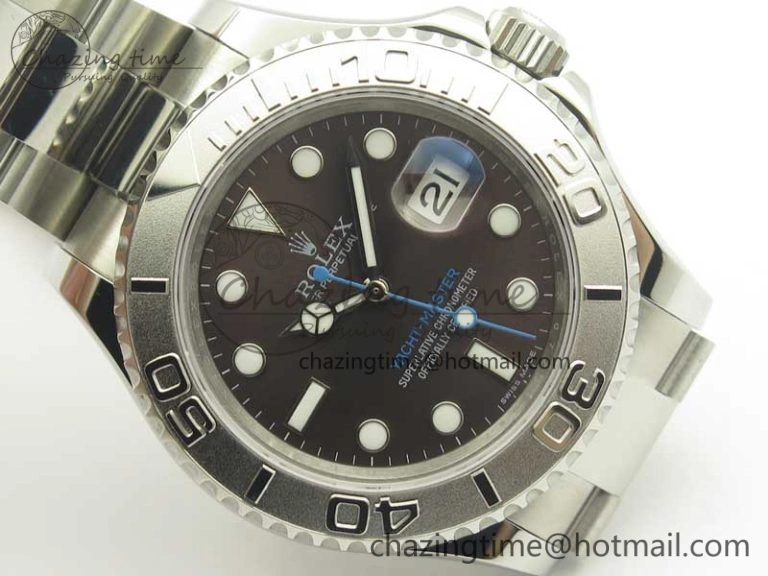 Sustainable Yacht-Master 116622 904L SS GMF 1:1 Best Edition Baselworld Gray Dial on 904L SS Bracelet A 3403
