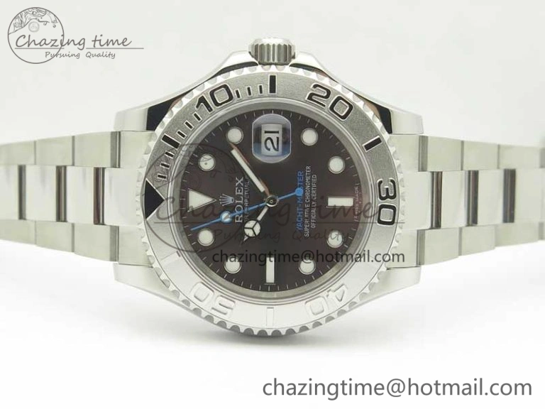 Sustainable Yacht-Master 116622 904L SS GMF 1:1 Best Edition Baselworld Gray Dial on 904L SS Bracelet A 3403