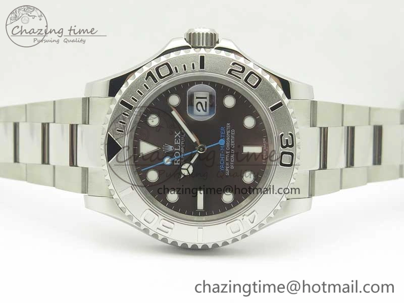 Sustainable Yacht-Master 116622 904L SS GMF 1:1 Best Edition Baselworld Gray Dial on 904L SS Bracelet A 3403