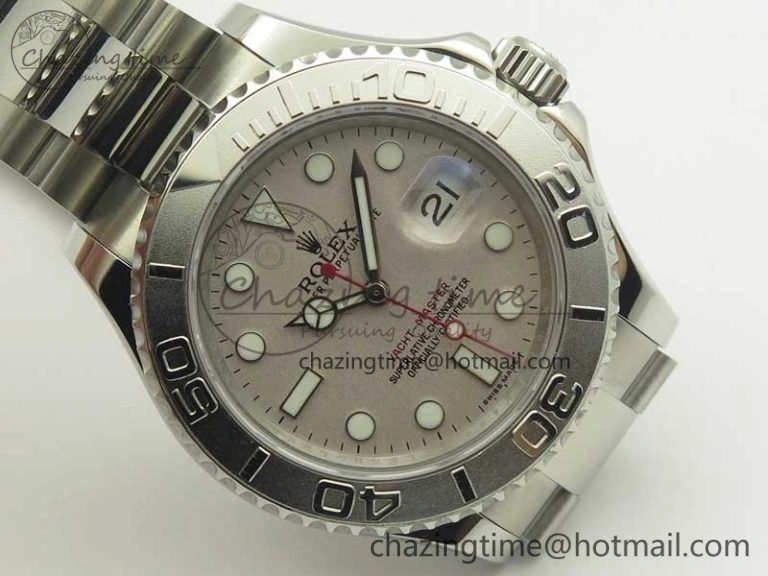 Yacht-Master 116622 904L SS GMF 1:1 Best Edition Silver Dial on 904L SS Bracelet A WrinkleFree 3400