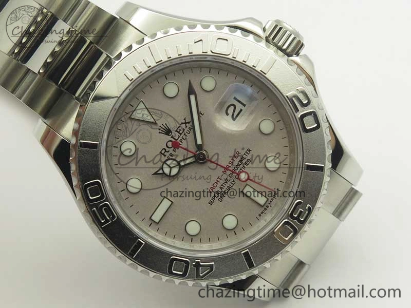 Yacht-Master 116622 904L SS GMF 1:1 Best Edition Silver Dial on 904L SS Bracelet A WrinkleFree 3400