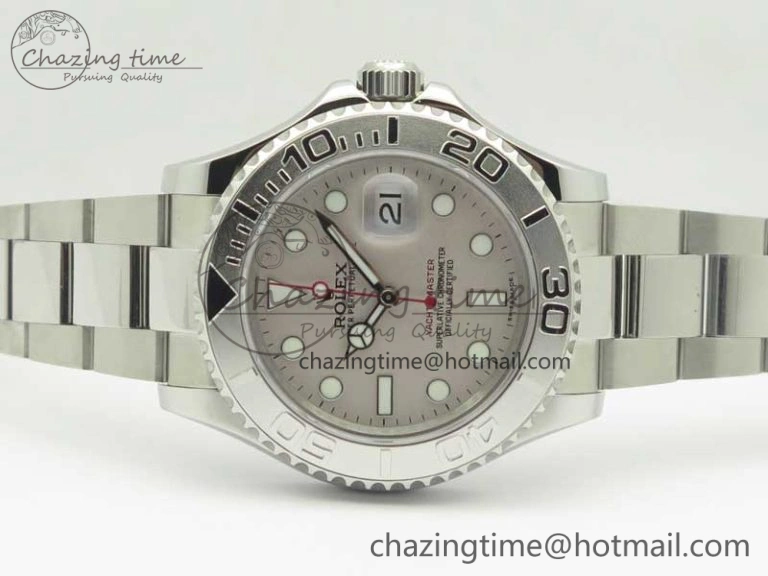 Yacht-Master 116622 904L SS GMF 1:1 Best Edition Silver Dial on 904L SS Bracelet A WrinkleFree 3400