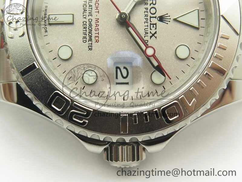 Yacht-Master 116622 904L SS GMF 1:1 Best Edition Silver Dial on 904L SS Bracelet A WrinkleFree 3400