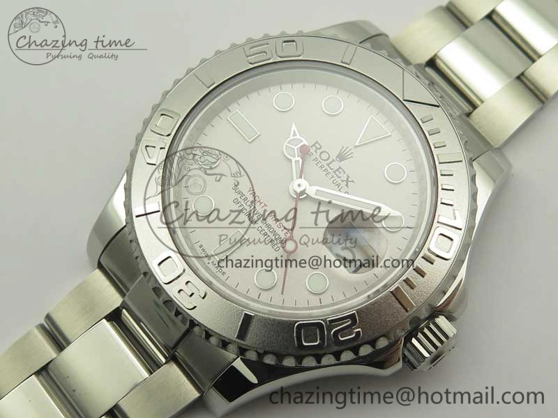 Yacht-Master 116622 904L SS GMF 1:1 Best Edition Silver Dial on 904L SS Bracelet A WrinkleFree 3400