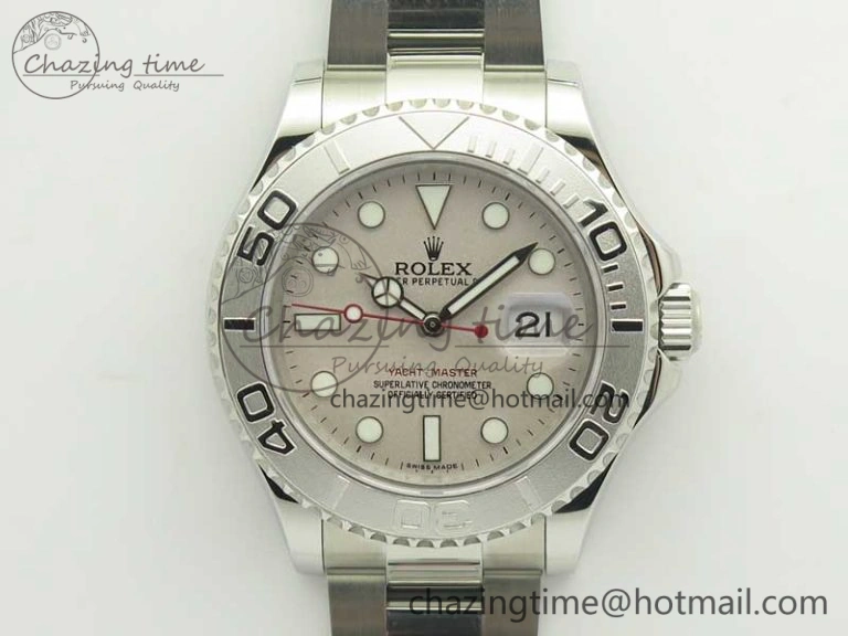 Yacht-Master 116622 904L SS GMF 1:1 Best Edition Silver Dial on 904L SS Bracelet A WrinkleFree 3400