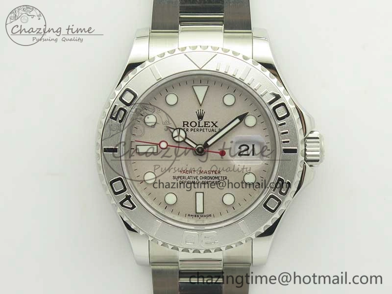 Yacht-Master 116622 904L SS GMF 1:1 Best Edition Silver Dial on 904L SS Bracelet A WrinkleFree 3400