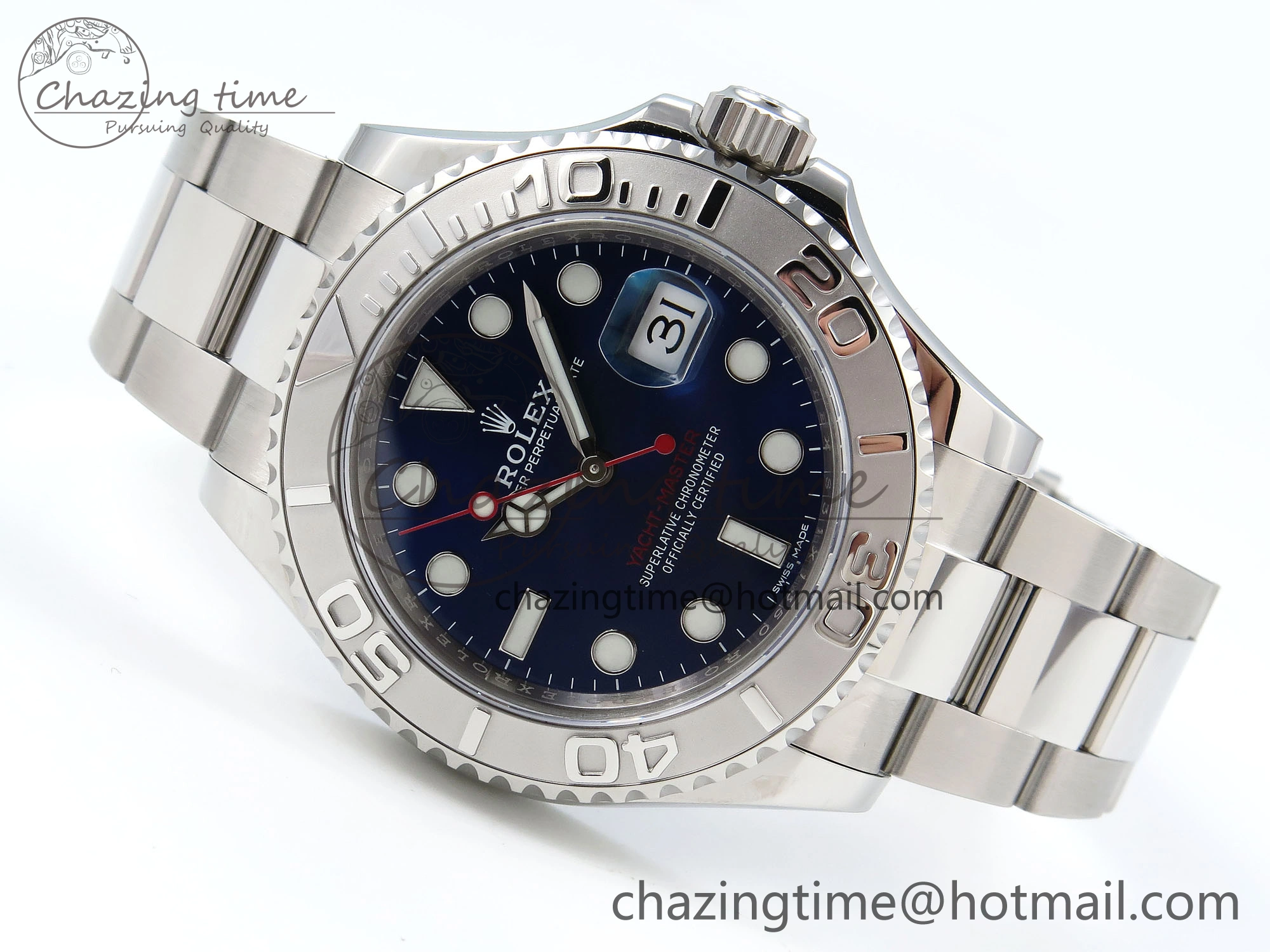 Yacht-Master 116622 904L Steel VSF 1:1 Best Edition Blue Dial on SS Bracelet VS OnTrend 1708