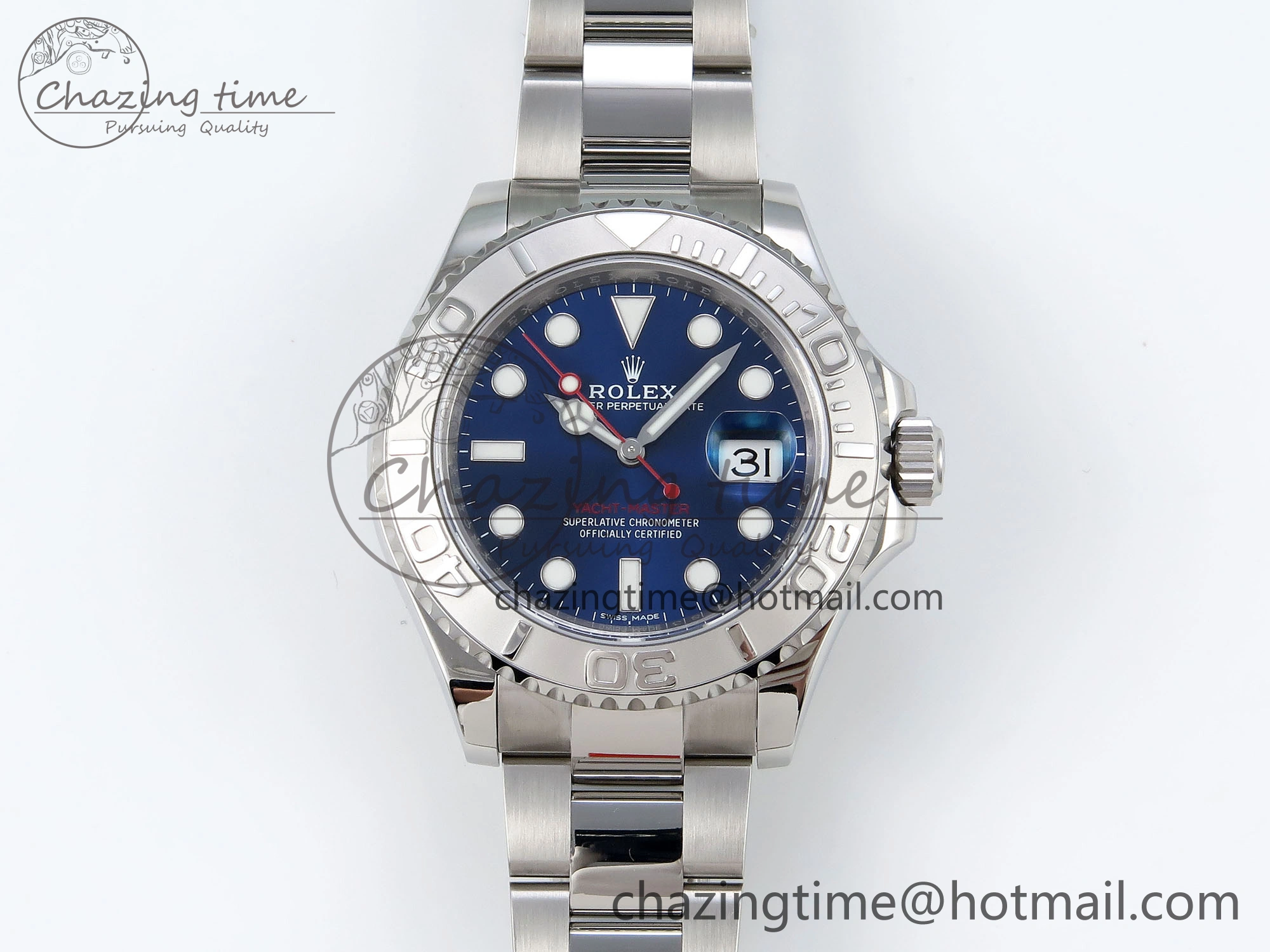 Yacht-Master 116622 904L Steel VSF 1:1 Best Edition Blue Dial on SS Bracelet VS OnTrend 1708