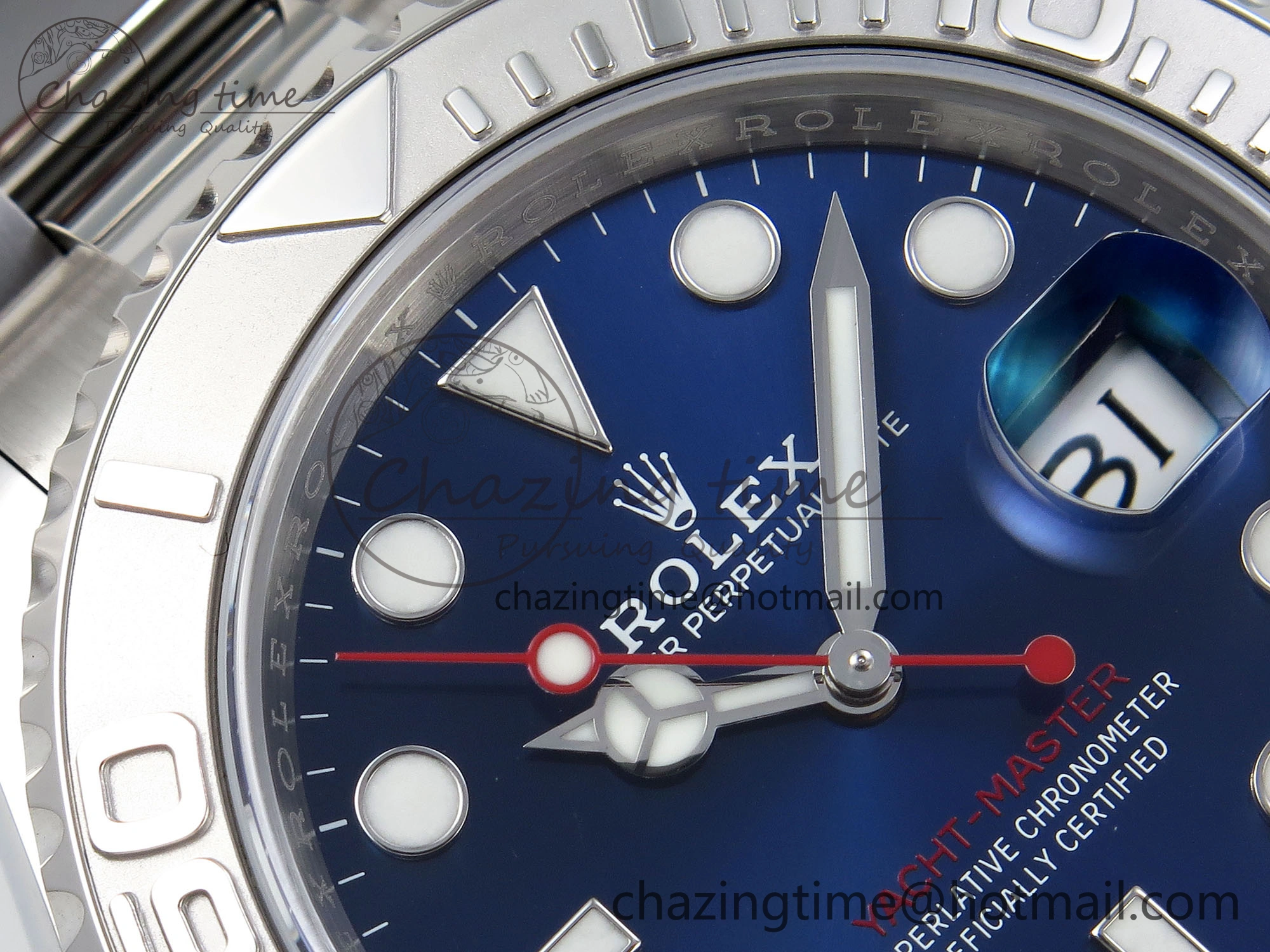 Yacht-Master 116622 904L Steel VSF 1:1 Best Edition Blue Dial on SS Bracelet VS OnTrend 1708